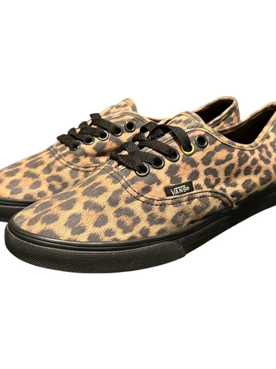 Vans Shoes - Vans Authentic Lowpro Leopard Women’s Size 7 Brown Skateboard Sneakers
